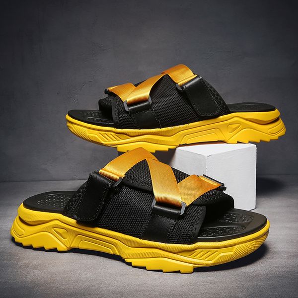 

colorful men's scales tank flying woven men's shoes fashion lightweight breathable outdoor leisure net shoes zapatos de hombre