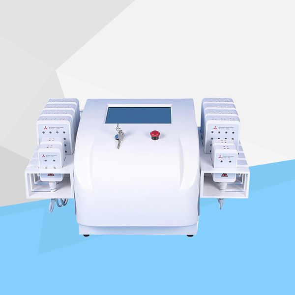 

980nm 12 paddles lipolaser i lipo laser slimming machine diode lipo laser body slimming with ce approval, Black