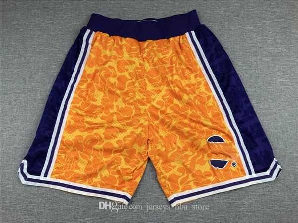 

mens just don pocket shorts authentic stitched lakers ape mitchell & ness pocket shorts lining mesh sports pocket sweatpants online, Black;red