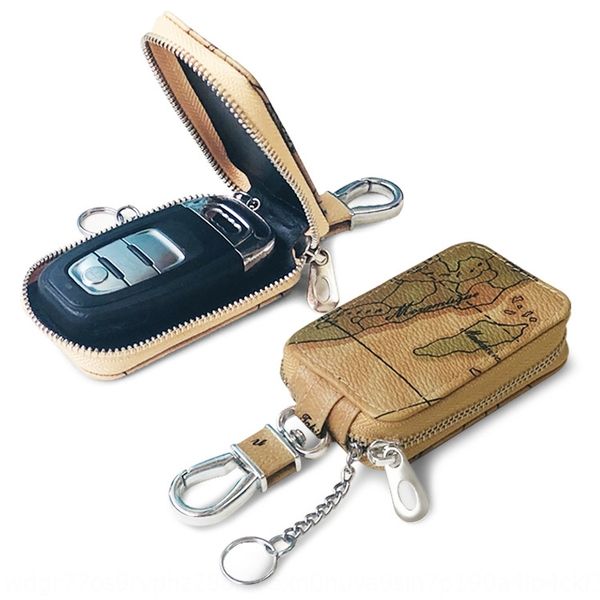 

korean style car intelligent creative map map pattern general key case portable leisure pu key case