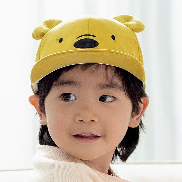 

little bear flat edge 2019 season new children's beibei hanfeng baseball baseball cap children's cap mz7163, Blue;gray