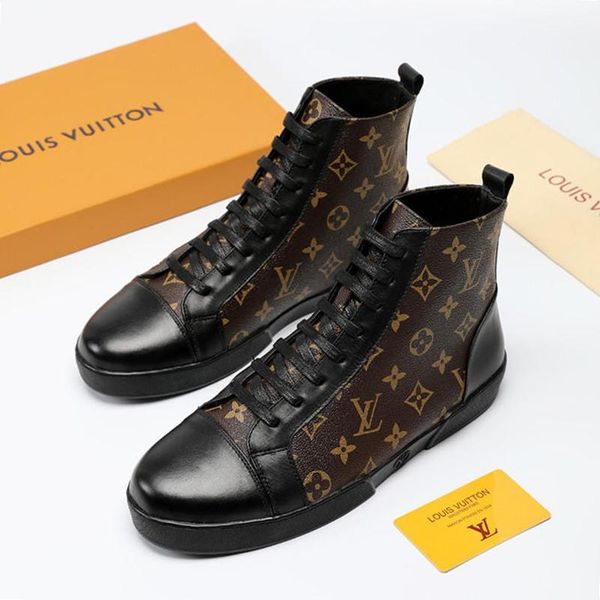 

match -up sneaker boot mens shoes fast delivery outdoor walking comfortable fashion shoes high lace -up plus size casual men boots sale