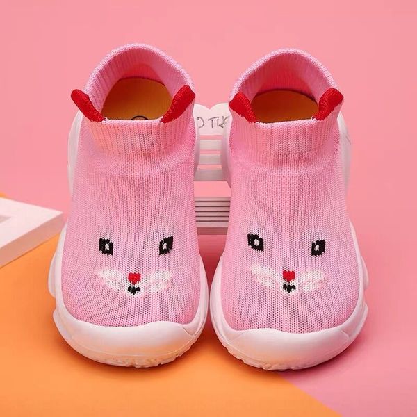 

sneakers children's sports flying mesh socks 2020 new men's and women's children's shoes baby toddler shoes, Black