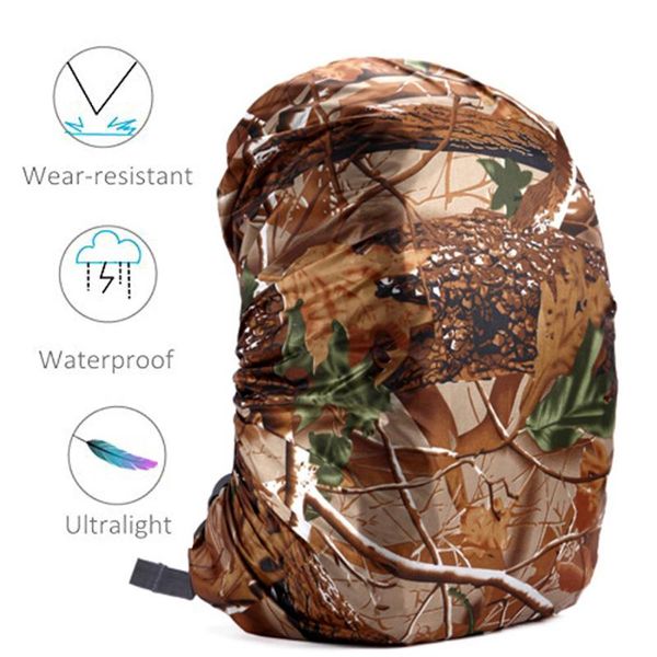 

80l camping backpack rain cover backpack waterproof bag camo tactical outdoor camping hiking climbing dust raincover