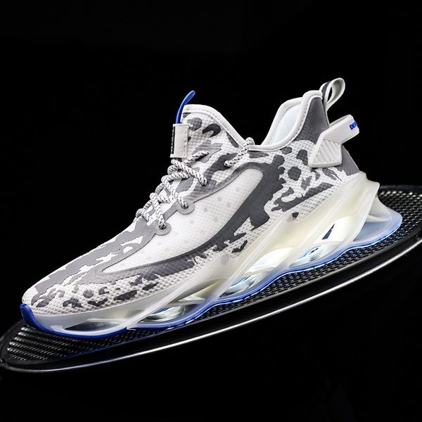 

новая reflective спортивная обувь дышащая лезвия мужчины кроссовки стабильность демпфирование lace-up спортивное обучение беговые кроссовки, Black