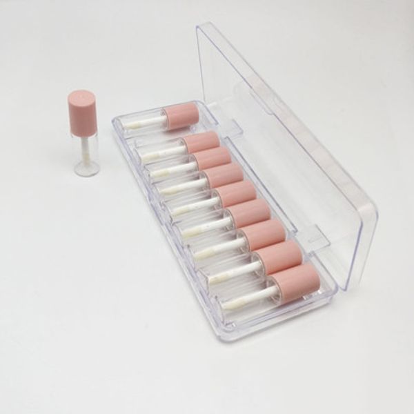 

10/20/50pcs per set mini lip gloss tube, pink lip gloss container 3ml