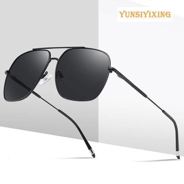

yunsiyixingsunglasses for men polarized metal frame outdoors anti reflective uv400 glasses for men yx3339, White;black