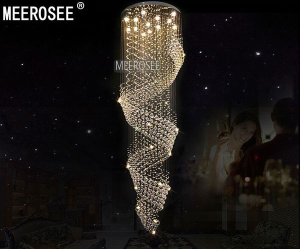 

modern long size crystal chandelier light fixture for lobby staircase lustre, stairs, foyer large crystal ceiling lmap for wedding party