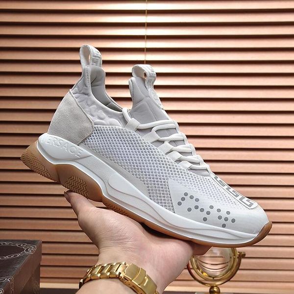 

new arrival mens shoes vintage designer sneakers scarpe da uomo cross chainer sneakers luxury lace -up plus size men shoes, Black