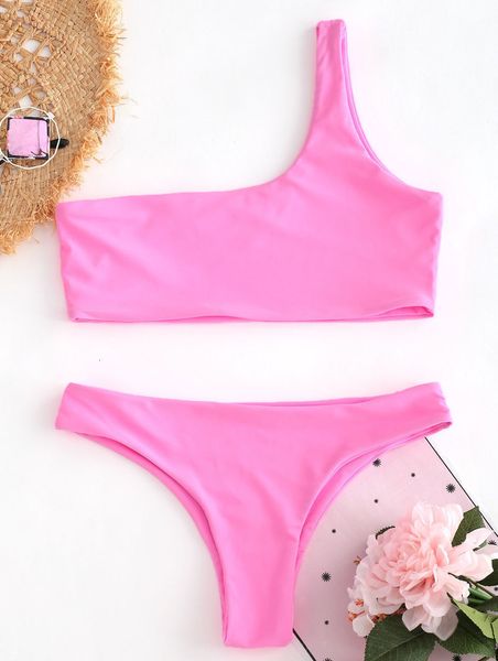 

твердые бикини brazillian купальник женщины красный бикини установить sexy одно плечо купальники бикини женский thong бинты купальный костюм, White;black