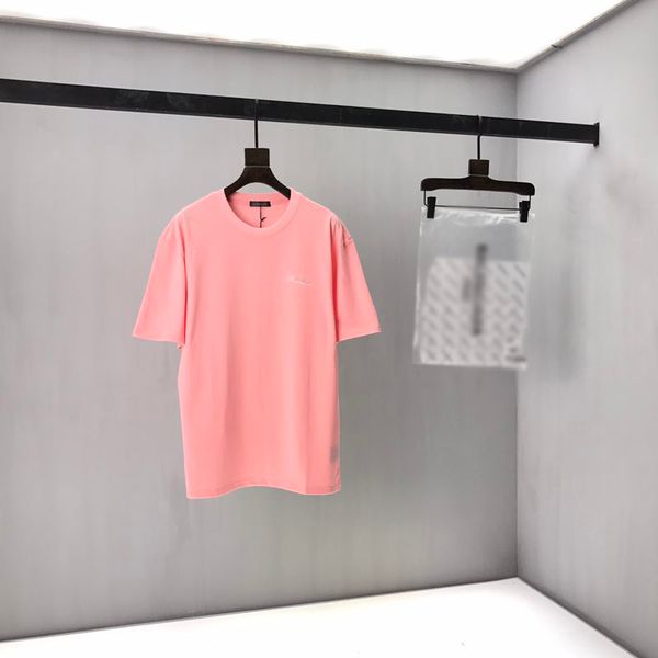

early spring 2020 new color block letter logo short sleeve tee double strand fine cotton fabric black and white oj2