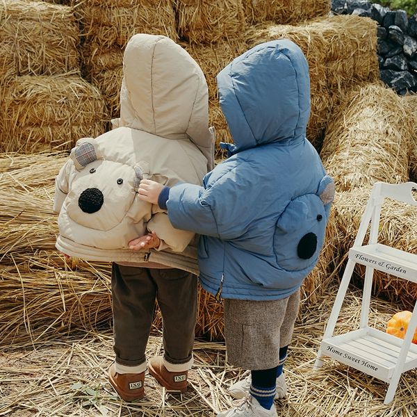 

новые зимние мужские и для детей среднего и малого детского утолщенной теплый теплый пуховик пуховик пальто летучей мыши рукав, Blue;gray
