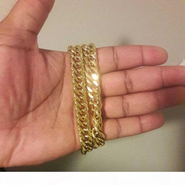 

gold thick chains necklaces luxury 24k real yellow men necklace golden coarse necklaces fine jewelry dad boyfriend birthday gift, Silver