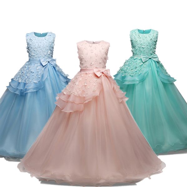 

2020 flower girl dress pink party pageant first communion wedding dress teenager kids children prom gown for graduatiion, Red;yellow