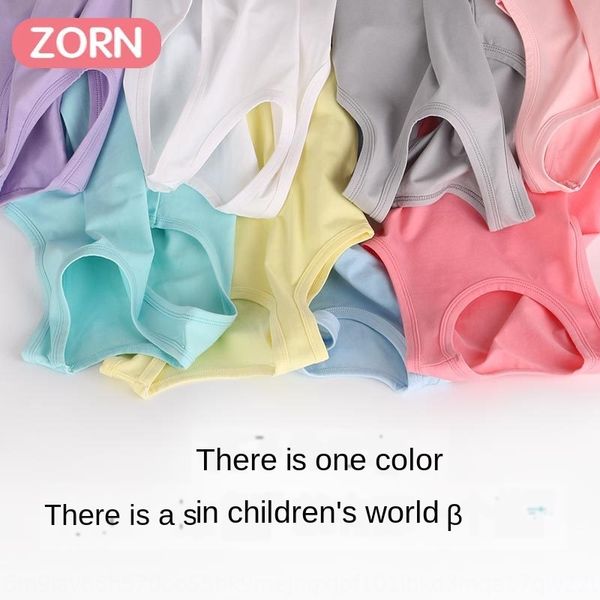 

2020 new children's cotton solid color does not pilling does not fade elastic cotton vest base vest for boys and girls, Blue