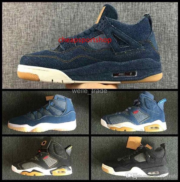 

denim 4 11 13 6 ls travis mens basketball shoes blue jeans 4s 11s 13s sneakers air designer jumpman trainers sports chaussures