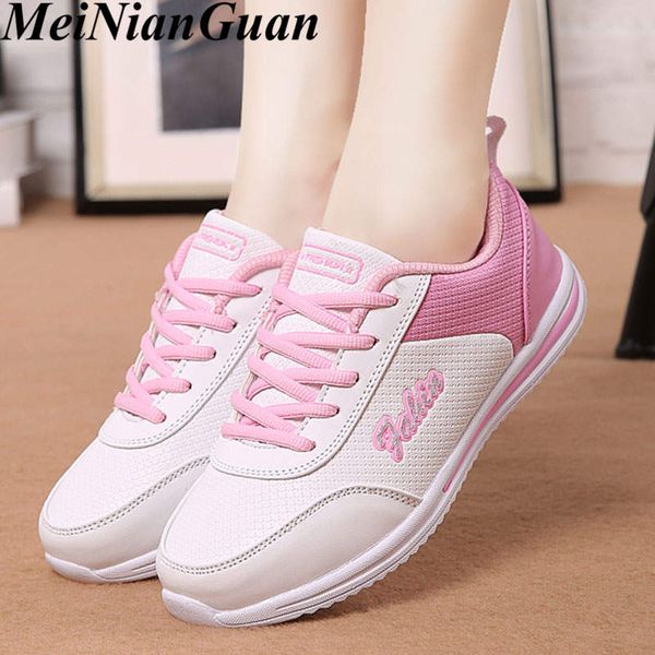 

lightweight women's sport shoes flat large size 42 female sneakers air mesh women running shoes low lace up woman sports shoe x7