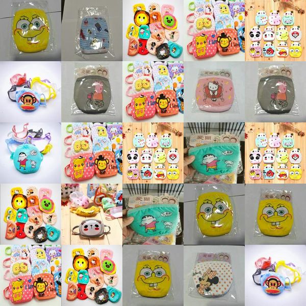 

kids face mask cubrebocas tapabocas cloth face masks cute dust masks orange mask cartoon warm pure cotton double dust mask lipper nuyll