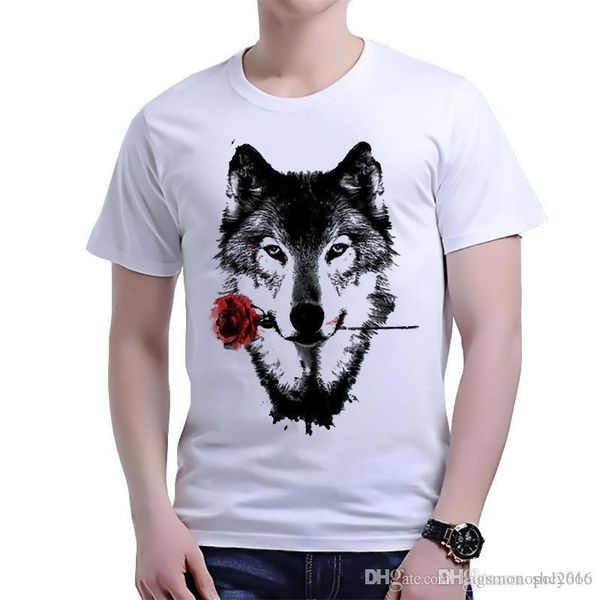 

mens t-shirt crew nrck short sleeve various beast animal print 3d print & tees polos casual male shirt size s-2xl t5, White;black