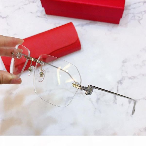 

mens silver пенсне кадров оптические очки очки оправа sonnenbrille очки square new с коробкой, Black