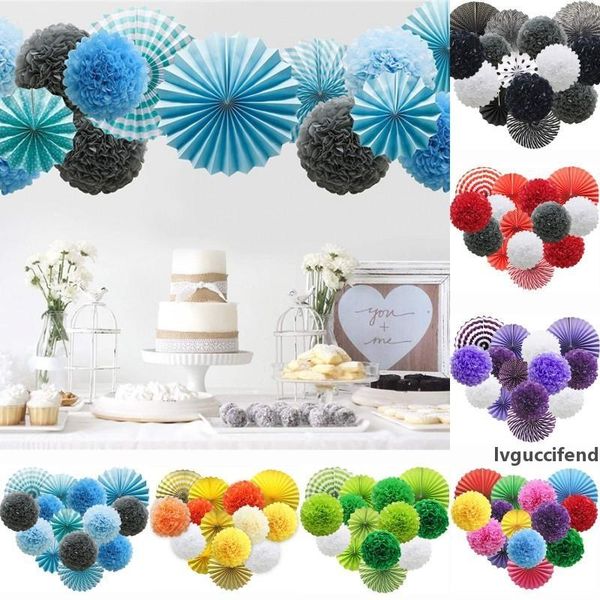 

paper fan flower hanging supplies paper ball flower fan craft decoration baby birthday party wedding ceremony party background decor