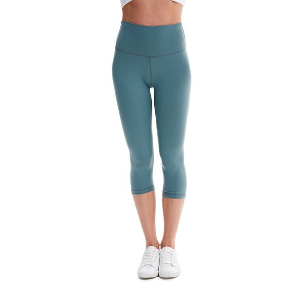 

new yoga cropped pants running sports fitness quick-drying stretch tight pants high waist slimming yoga pants wholesale gym clothing, White;red