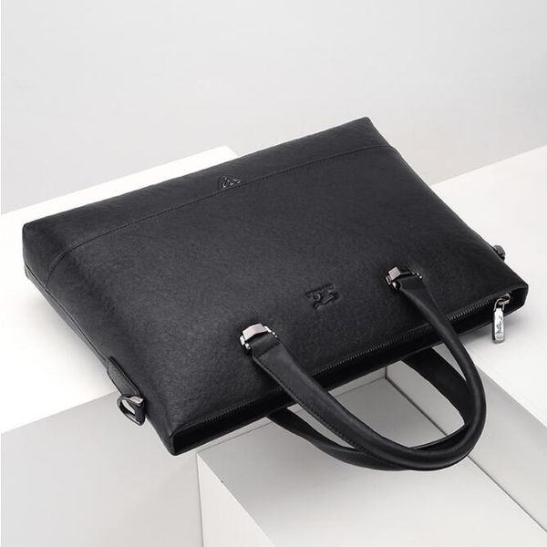 

china brand septwolves youth men quality handbag geniune leather briefcase man business casual clutch bag soft leather valise