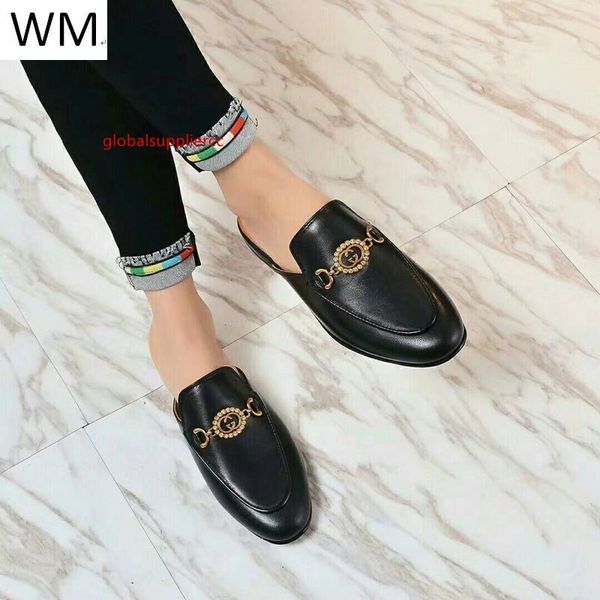 

flat slippers black ballet flats semi-slippers casual handmade walking tennis sandals slippers mules slides thongs, Black;green