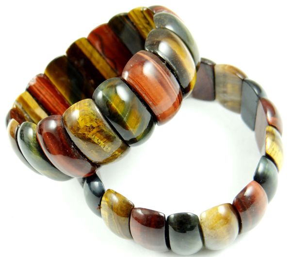 

natural stone tiger eye turquoises quartz crystal bead bracelet diy jewelry energy bangles stretch chain bracelets for women, Golden;silver