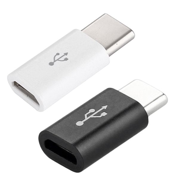 

5 pcs small micro to usb-c type-c usb 3.1 data charging adapter convenient general for exquisite smart product 2 colors