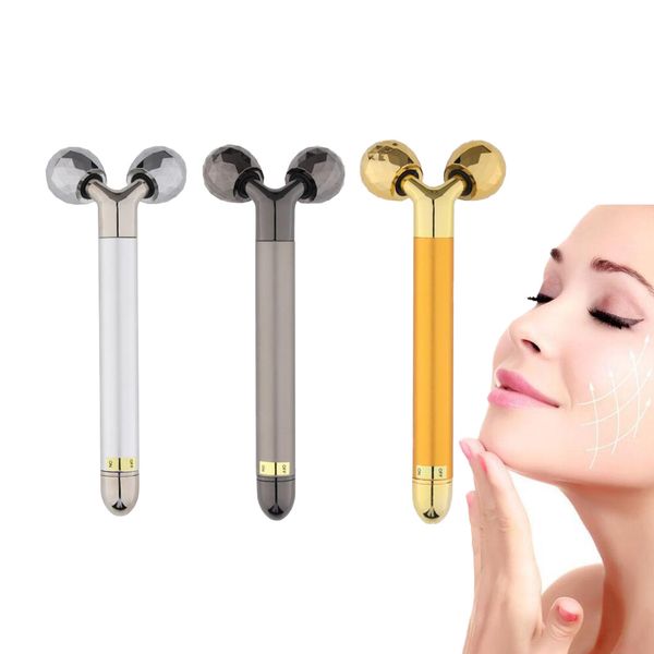 

stock 24k gold face лифтинг массаж стик электрический роликовый электрический rod кожи лица против морщин красоты уход за лицом-лифтинг инст