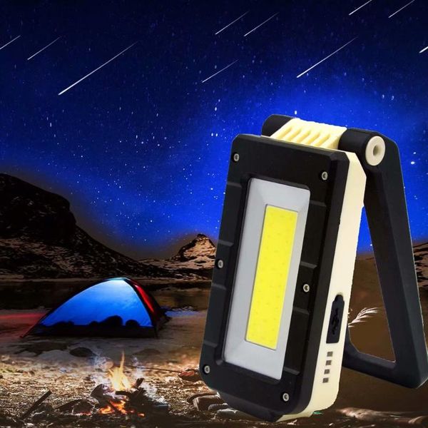

cob led magnetic work stand hanging hook light outdoors bright lithium battery multipurpose work light