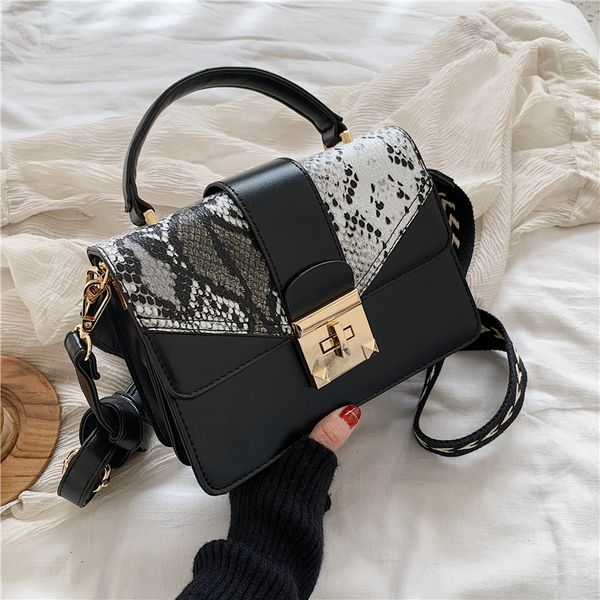 

small hand bags for women 2020 new serpentine fashion shoulder bag pu leather crossbody bag ladies flap handbags