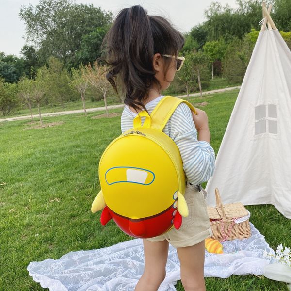 

2020 new kindergarten schoolbag airplane eggshell for boys girls and children for children aged 3-6 bag backpack backpack
