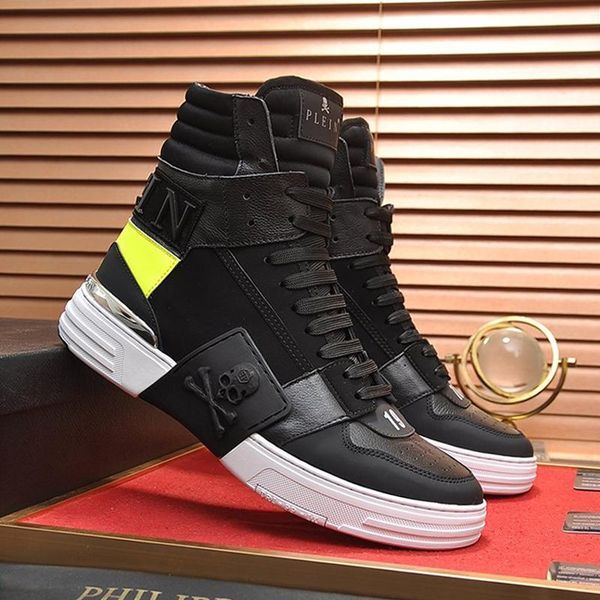 

drop ship phantom kick $hi -mixed materials sneakers mens shoes fashion classic shoes luxury lace -up casual shoes herren sportschuhe, Black