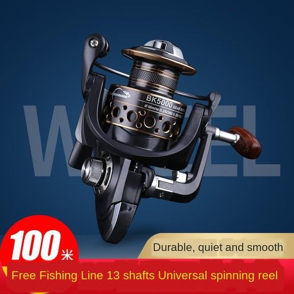 

drum rod yuan tou lun reel stainless steel fishing vessel no gap spinning all metal reel for telescopic fishing rod