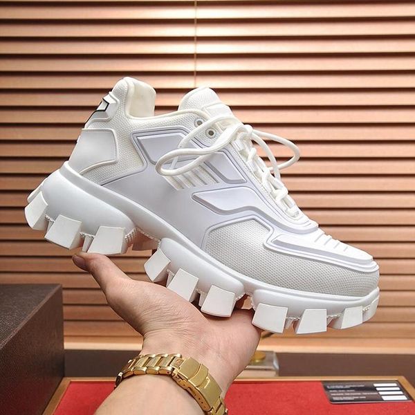 

luxury men shoes fashion big size breathable trainers chaussures pour hommes cloudbust thunder knit sneaker mens shoes fashion drop ship, Black