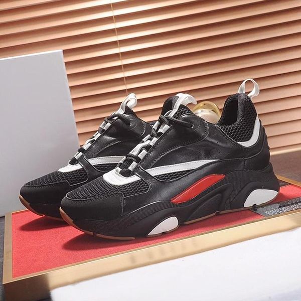 

mens shoes b22 calfskin sneaker plus size lace -up comfortable casual fashiontype style shoes calzado deportivo para hombre, Black