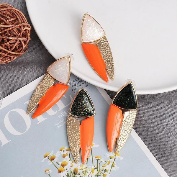 

Fashion-2020 New Europe and America new alloy earrings female creative retro geometric simple Earrings