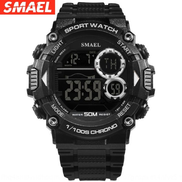 

tmoji new sports waterproof men's multifunctional ic new sports waterproof men's watch multifunctional luminous electron electron, Blue