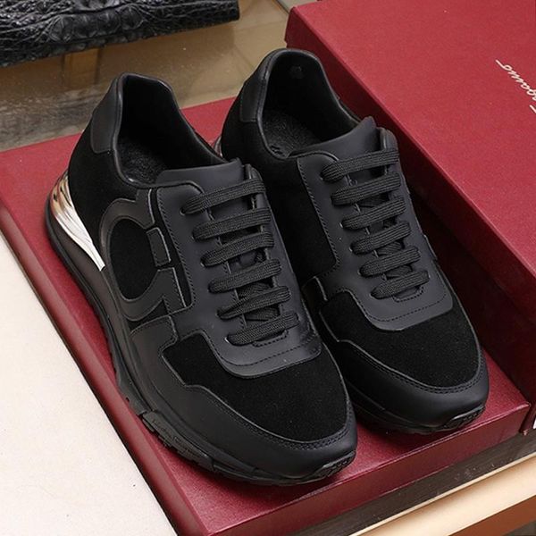 

2021 comfortable men shoes scarpe da uomo new arrival autumn and winter footwears vintage lace -up plus size breathable men sho, Black