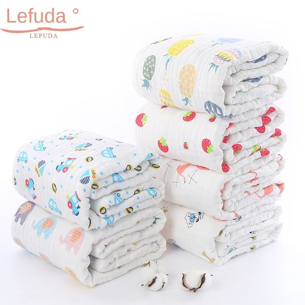 

six-layer bath towel bubble gauze high density children's quilt baby quilt children's absorbent bath towel cotton newborn blanket