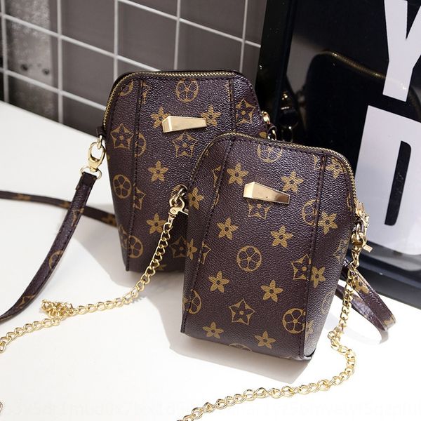 

new presbyopic mobile phone phone shoulder slanting chain women's bag printing fashion shoulder pu bag