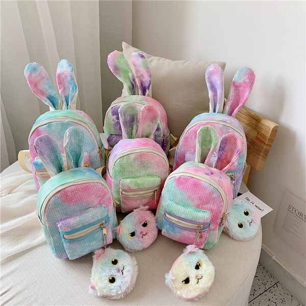 

frgme korean style children's schoolbag 2019 new fashionable sequins backpack cute backpack personalized all-match parent-child sequin
