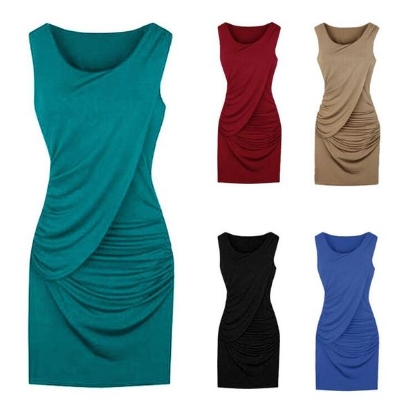 

women one piece dress solid t-shirt dresses designer skirt short sleeve skinny dress clothing party wear 5color s-5xl cz713, White
