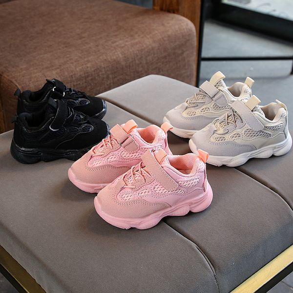 

new kids shoes cool sports running infant tennis solid leisure baby boys girls shoes children sneakers, Black