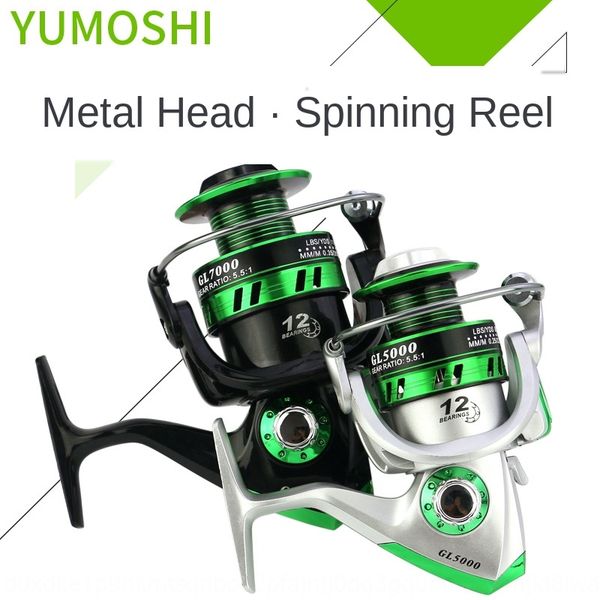 

yumoshi 12-axis metal head line pole throwing rod wheel fishing wheel fishing gear
