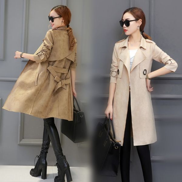 

2020 рано меховой ветровка мех сезона женского элегантной ветровки пальто женских погон красивых личностей оленей замша пальто моды, Tan;black