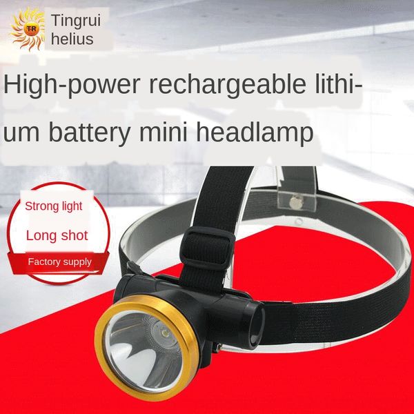 

открытый алюминиевый сплав головки кольца на головке привело рыболовное лампы высокой мощности вспышки лития фонарик перезаряжаемые сильный