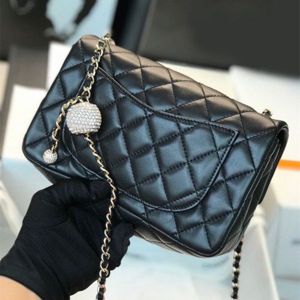 

ladies single shoulder bag 7a high-end custom quality diagonal cross bag fashion style gold and silver metal accessories with long shoulder